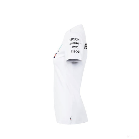 T-shirt col rond Mercedes AMG Petronas, blanc - FansBRANDS®