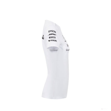 T-shirt col rond Mercedes AMG Petronas, blanc - FansBRANDS®