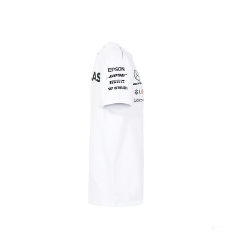 T-shirt col rond Mercedes AMG Petronas, blanc - FansBRANDS®