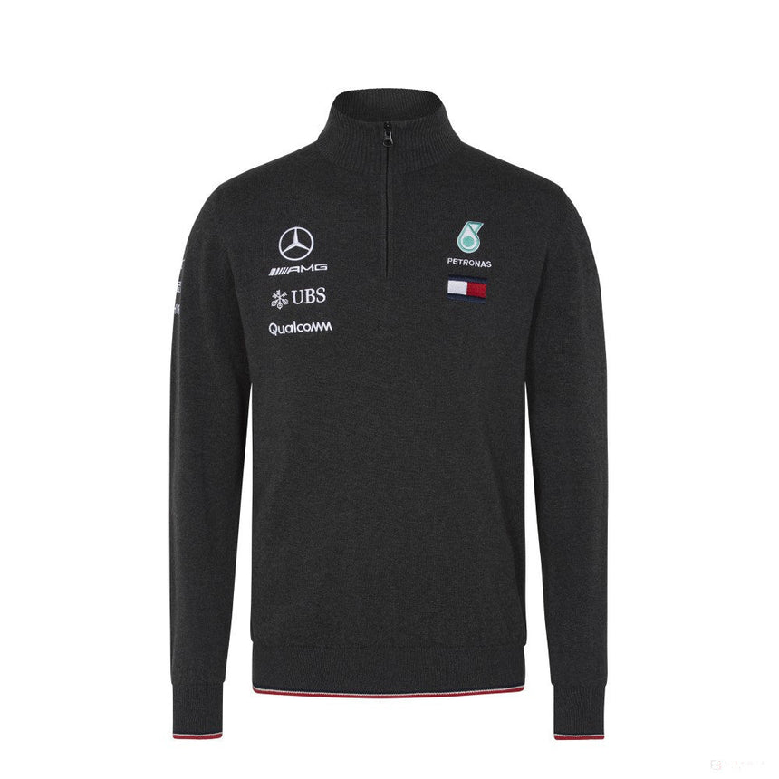 Mercedes Sweater, Team, Gray, 2018