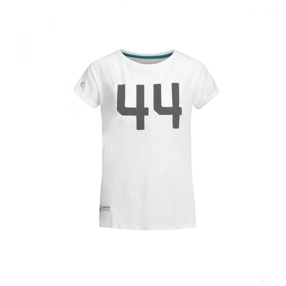 T-shirt col rond Lewis Hamilton, blanc - FansBRANDS®