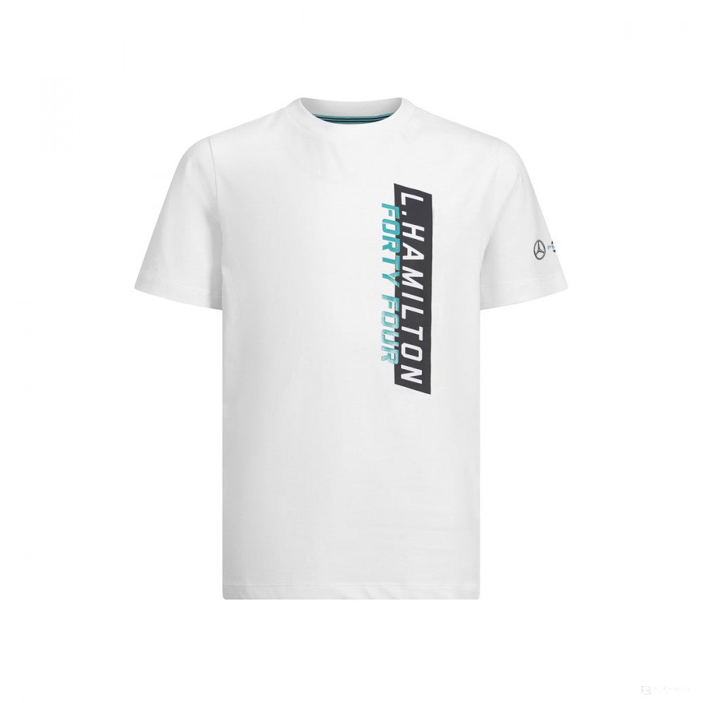 T-shirt col rond Lewis Hamilton, blanc - FansBRANDS®