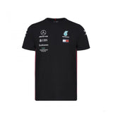 T-shirt col rond Mercedes AMG Petronas, noir
