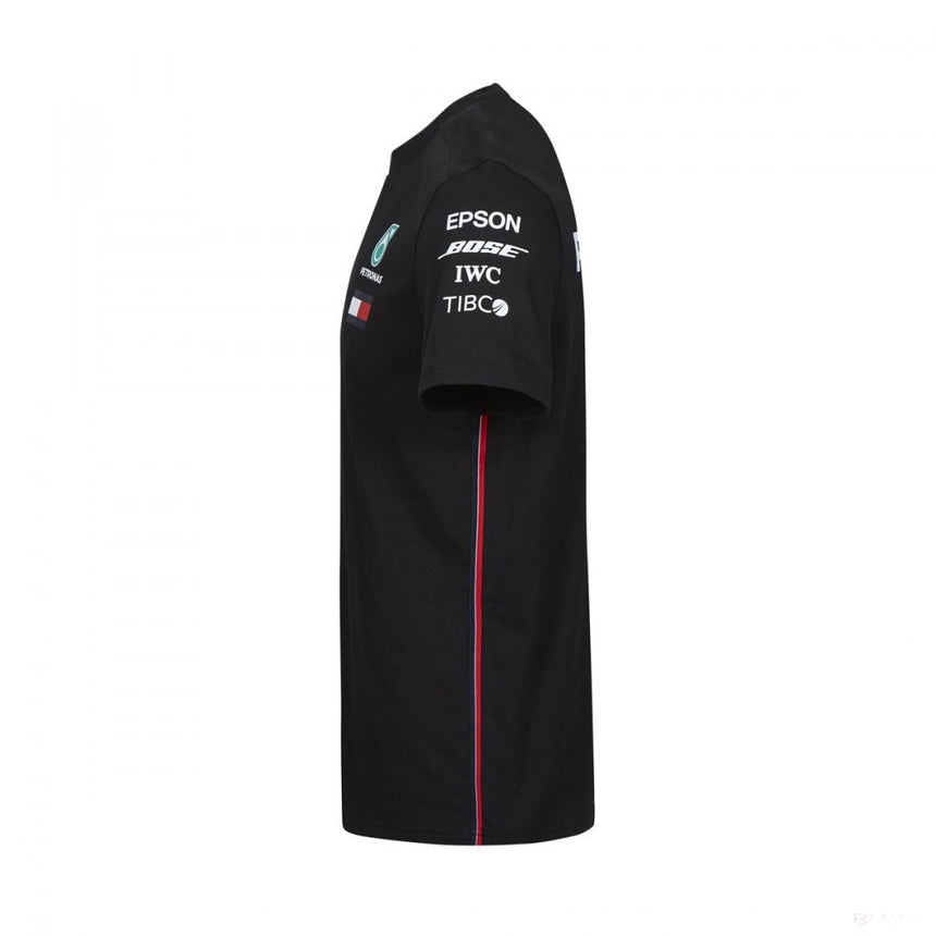T-shirt col rond Mercedes AMG Petronas, noir - FansBRANDS®