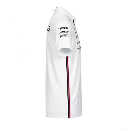 Polo Mercedes AMG Petronas, blanc - FansBRANDS®