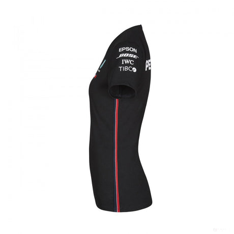 T-shirt col rond Mercedes AMG Petronas, noir - FansBRANDS®