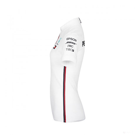 Polo Mercedes AMG Petronas, blanc - FansBRANDS®