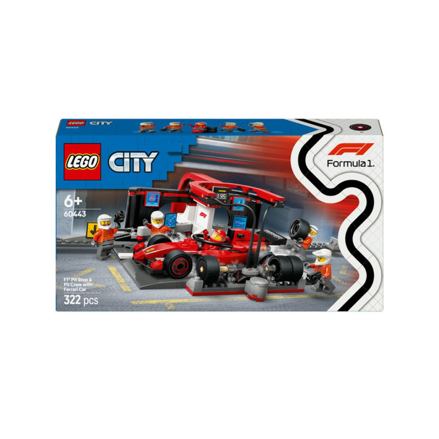 Ferrari, F1 LEGO® City 60443, voiture de course de stand avec équipage 🔥