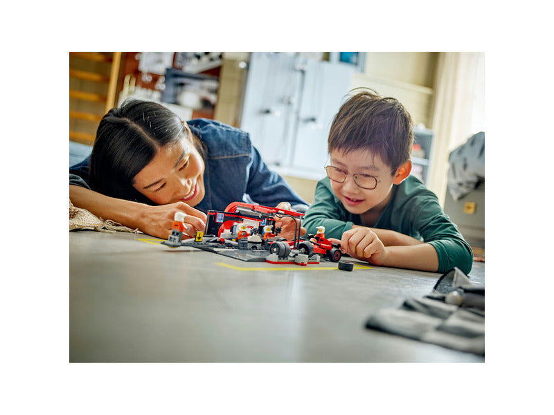 Ferrari, F1 LEGO® City 60443, voiture de course de stand avec équipage 🔥