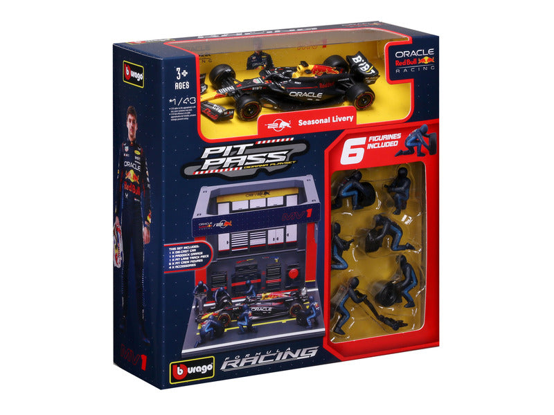 Red Bull Racing kit de maquette, pass pit, bburago, 1:43, Max Verstappen, #1, RB19
