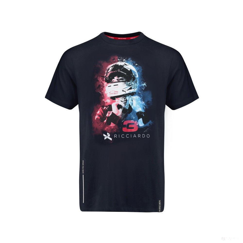 T-shirt col rond Daniel Ricciardo, bleu - FansBRANDS®