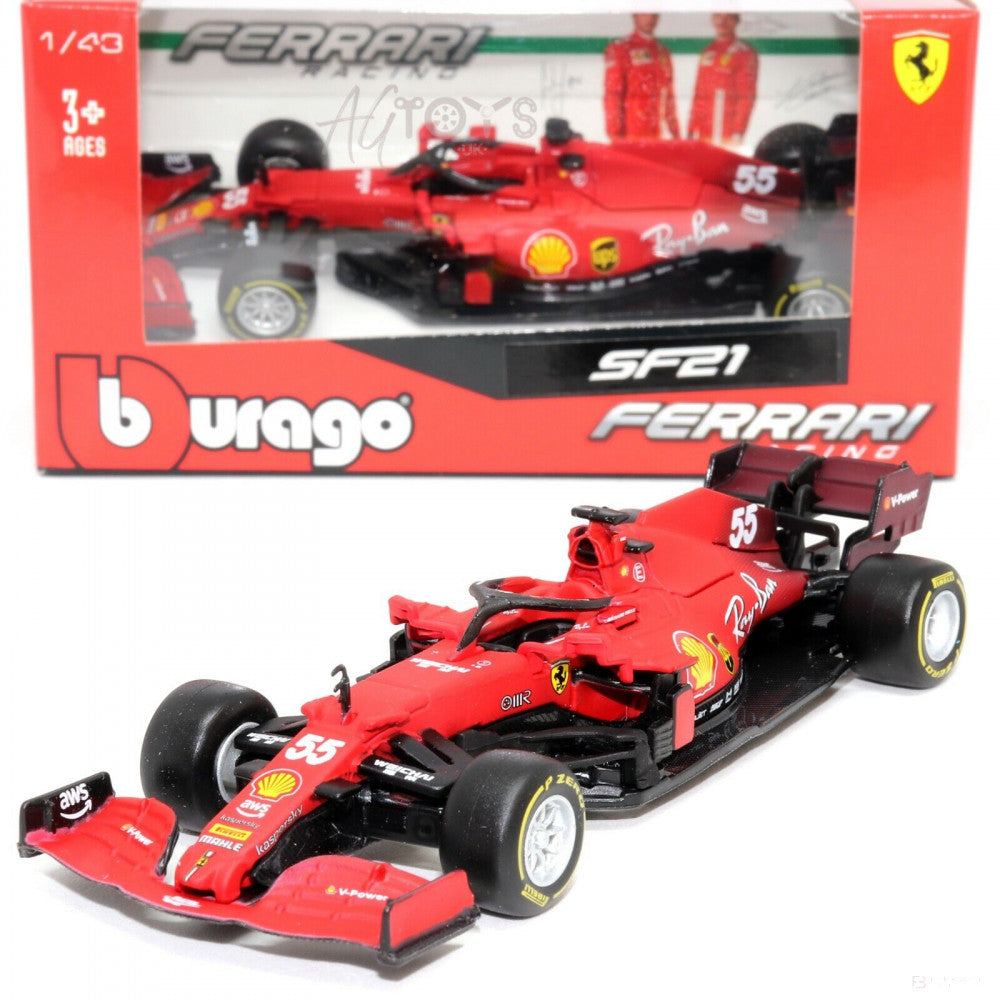 Voiture modèle Scuderia Ferrari SF21 Leclerc, Rouge - FansBRANDS®