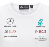 T-shirt femmes Mercedes, Team, blanc, 2021