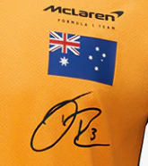 McLaren polo shirt, Daniel Ricciardo team, orange, 2022