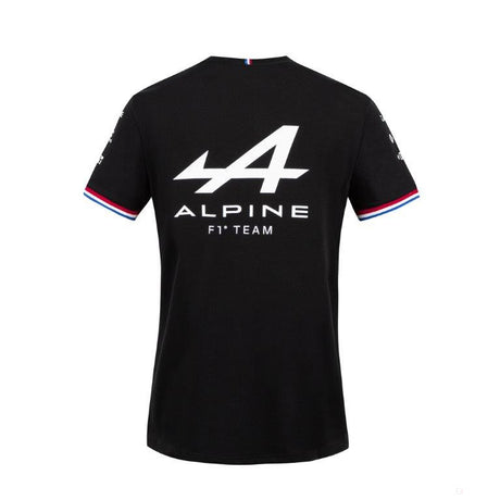 T-shirt col rond, Alpine, Noir, 2021 - Équipe