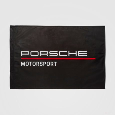 Porsche Fanwear Drapeau, 90x60 cm, Noir, 2022 - FansBRANDS®