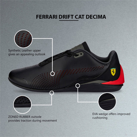 Ferrari Drift Cat Decima Puma Black-Rosso Corsa 2022 - FansBRANDS®