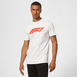 T-shirt col rond Formula 1, blanc - FansBRANDS®