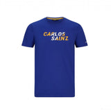 T-shirt col rond Carlos Sainz, bleu - FansBRANDS®