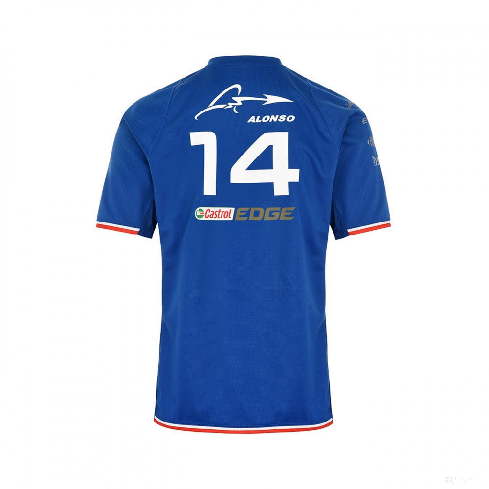 Alpine T-shirt, Fernando Alonso 14 Team, Bleu, 2022
