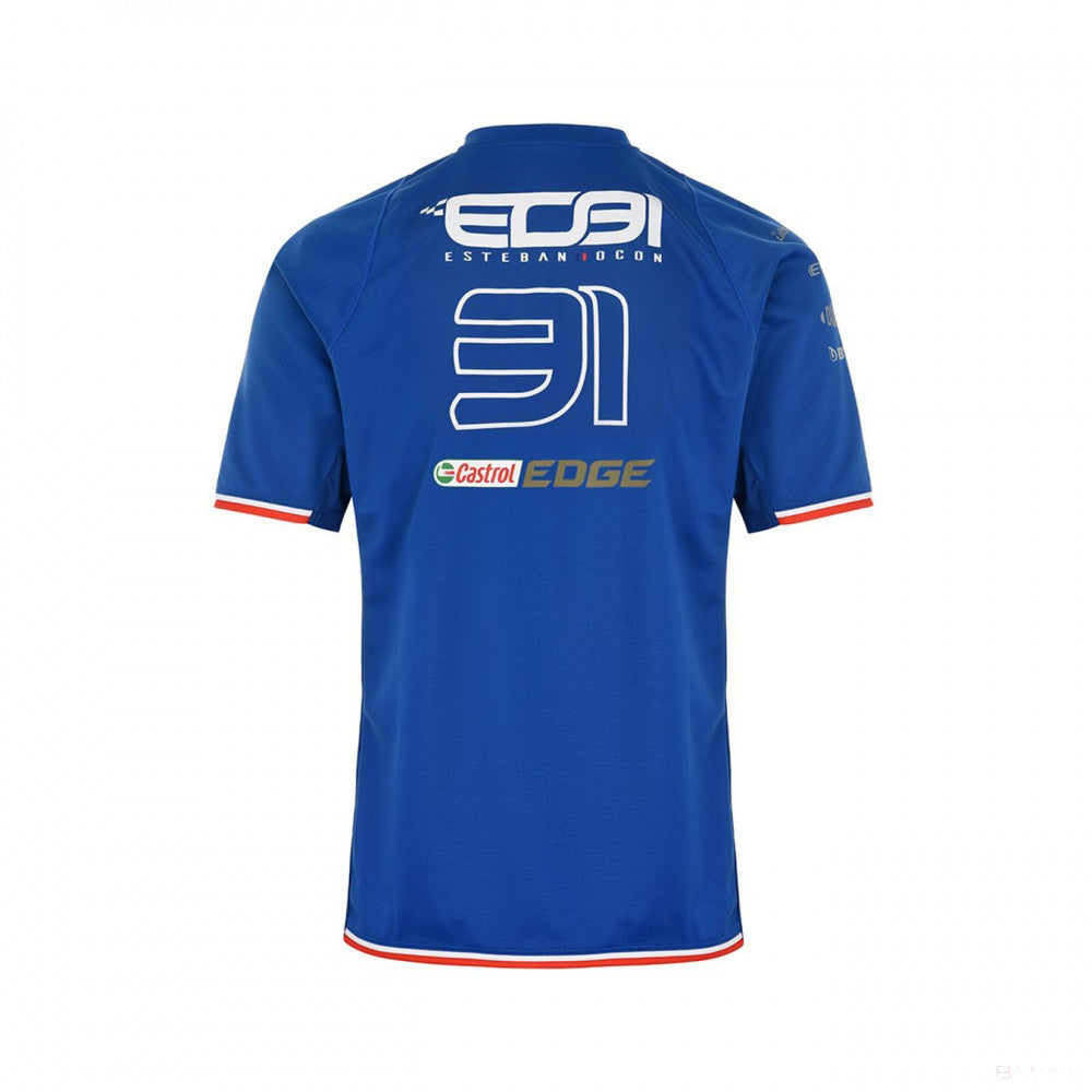 Alpine T-shirt, Esteban Ocon 31 Team, Bleu, 2022