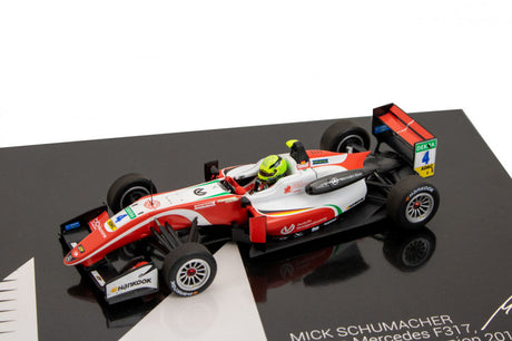 Voiture modèle, Mick Schumacher Dallara Mercedes F317 F3 European Champion 2018, 1:43, Blanc, 2018 - FansBRANDS®