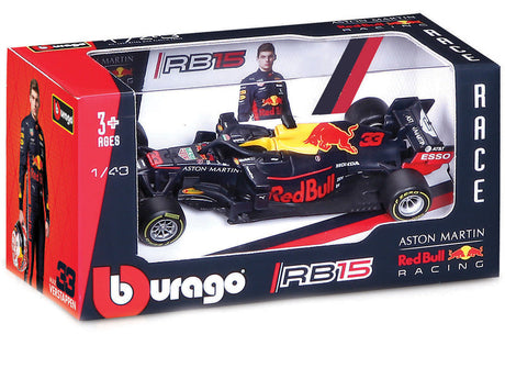 Modèle réduit de voiture de F1 Red Bull Racing, RB16, bburago, 1:43, Max Verstappen
