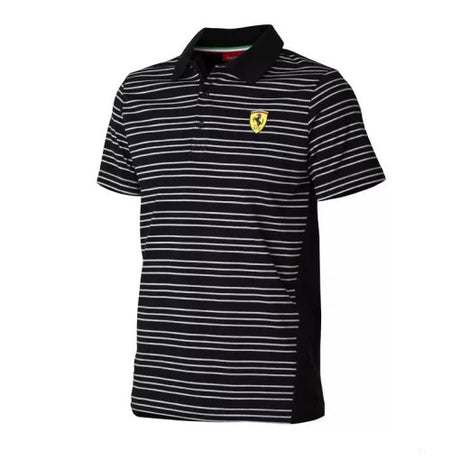 Ferrari Polo rayé, Noir, 2011 - FansBRANDS®