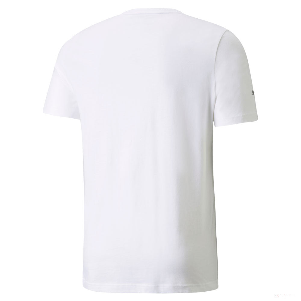 T-shirt col Rond, Puma BMW Motorsport Logo, Blanc, 2021 - FansBRANDS®