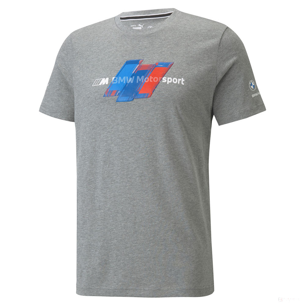 T-shirt col Rond, Puma BMW Motorsport Logo, Gris, 2021 - FansBRANDS®