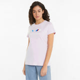 T-shirt col rond, Femmess, BMW MMS Team Logo, 2022, Mauve