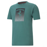 2021, Verte, Puma Ferrari Race Big Shield T-shirt