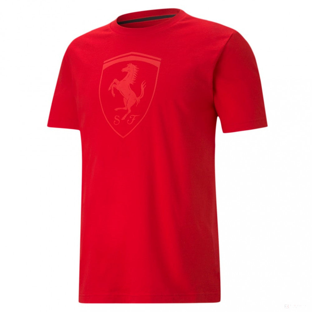 2021, Rouge, Puma Ferrari Race Big Shield T-shirt