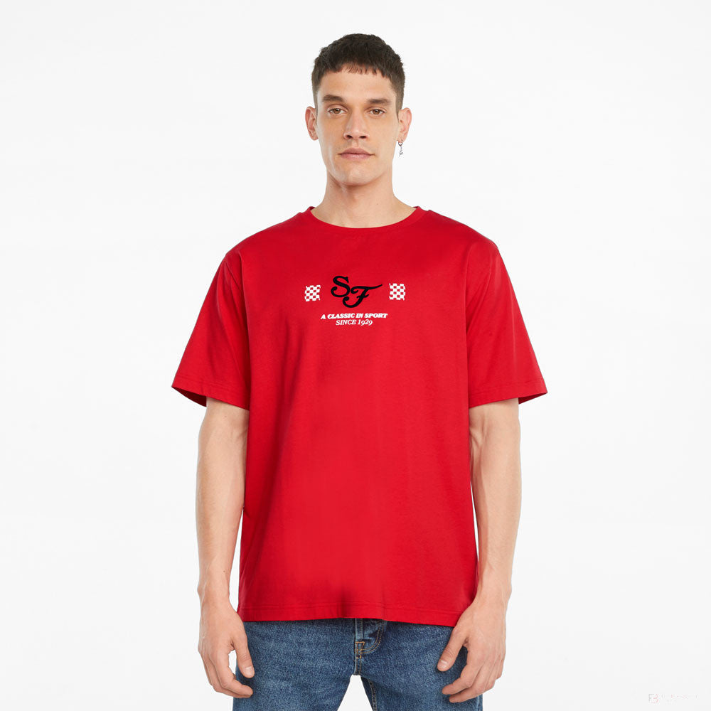 T-shirt col Rond, Puma Ferrari Race StateHommest, Rouge, 2021 - FansBRANDS®