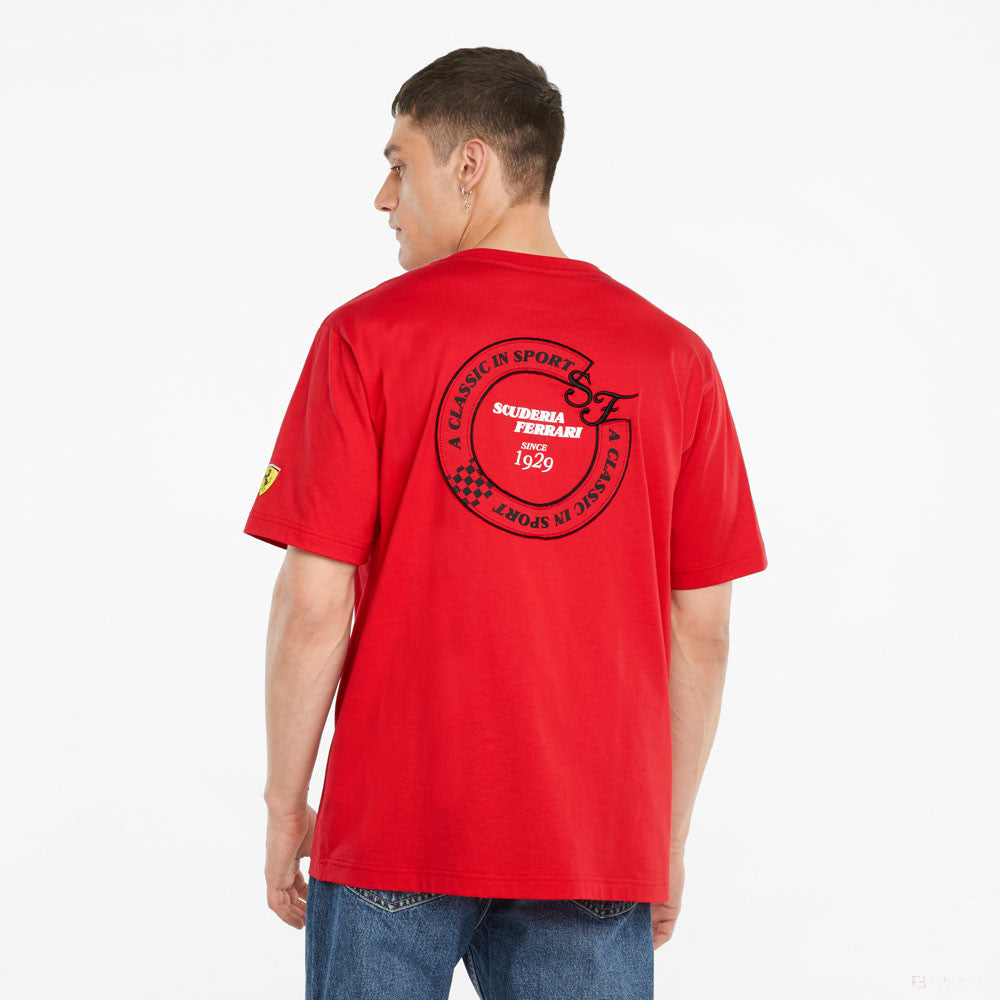 T-shirt col Rond, Puma Ferrari Race StateHommest, Rouge, 2021 - FansBRANDS®