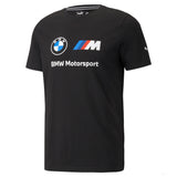 T-shirt col Rond, Puma BMW MMS ESS Logo, Noir, 2021