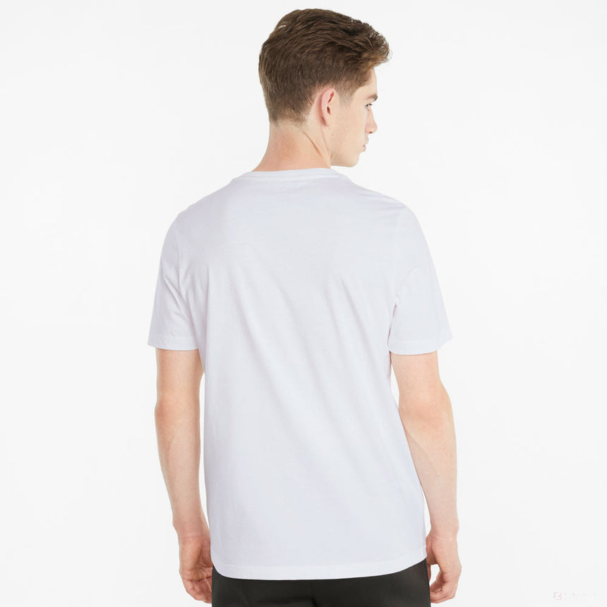 T-shirt col Rond, Puma BMW MMS ESS Logo, Blanc, 2021 - FansBRANDS®