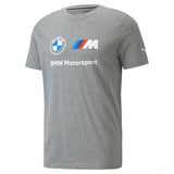 T-shirt col Rond, Puma BMW ESS Logo, Gris, 2021