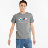 T-shirt col Rond, Puma BMW ESS Logo, Gris, 2021