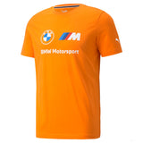 T-shirt col Rond, Puma BMW MMS ESS Logo, Orange, 2021