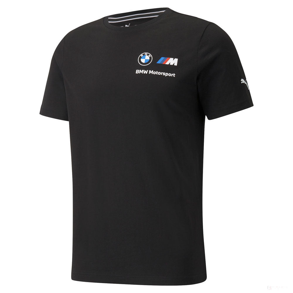 T-shirt col Rond, Puma BMW MMS ESS Small Logo, Noir, 2021