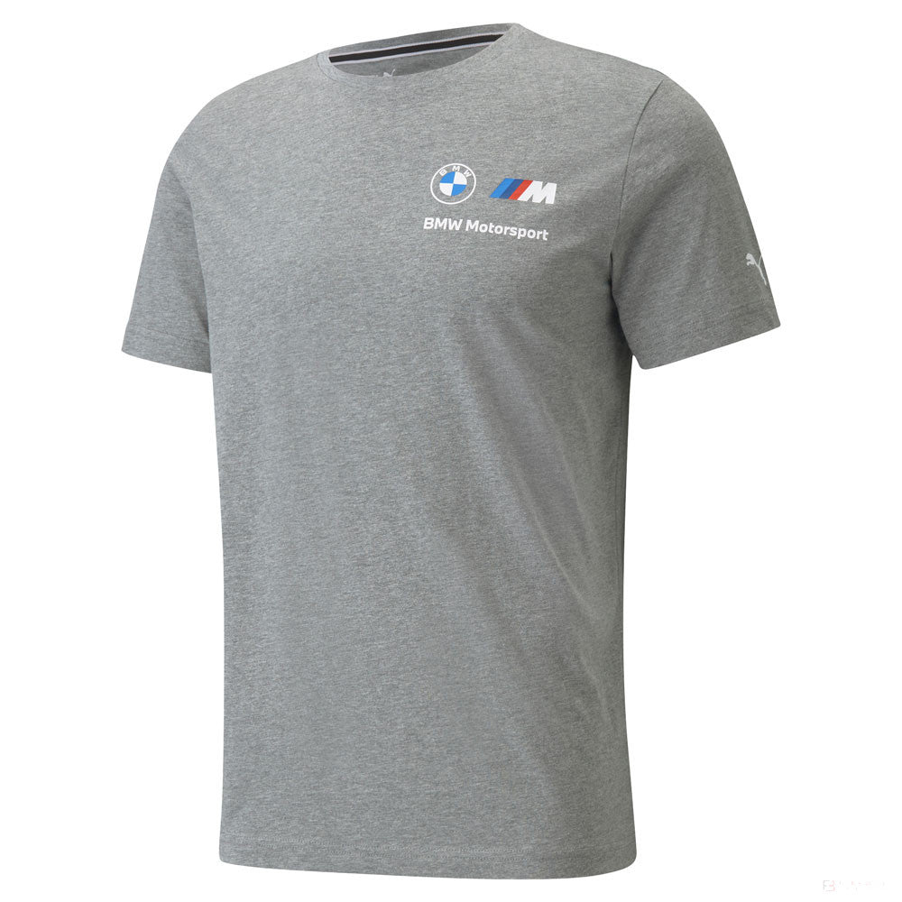 T-shirt col Rond, Puma BMW MMS ESS Small Logo, Gris, 2021 - FansBRANDS®