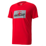 T-shirt col Rond, Puma Ferrari Race graphique, Rouge, 2021
