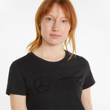 T-shirt col rond, Femmess, Mercedes, 2022, Noir