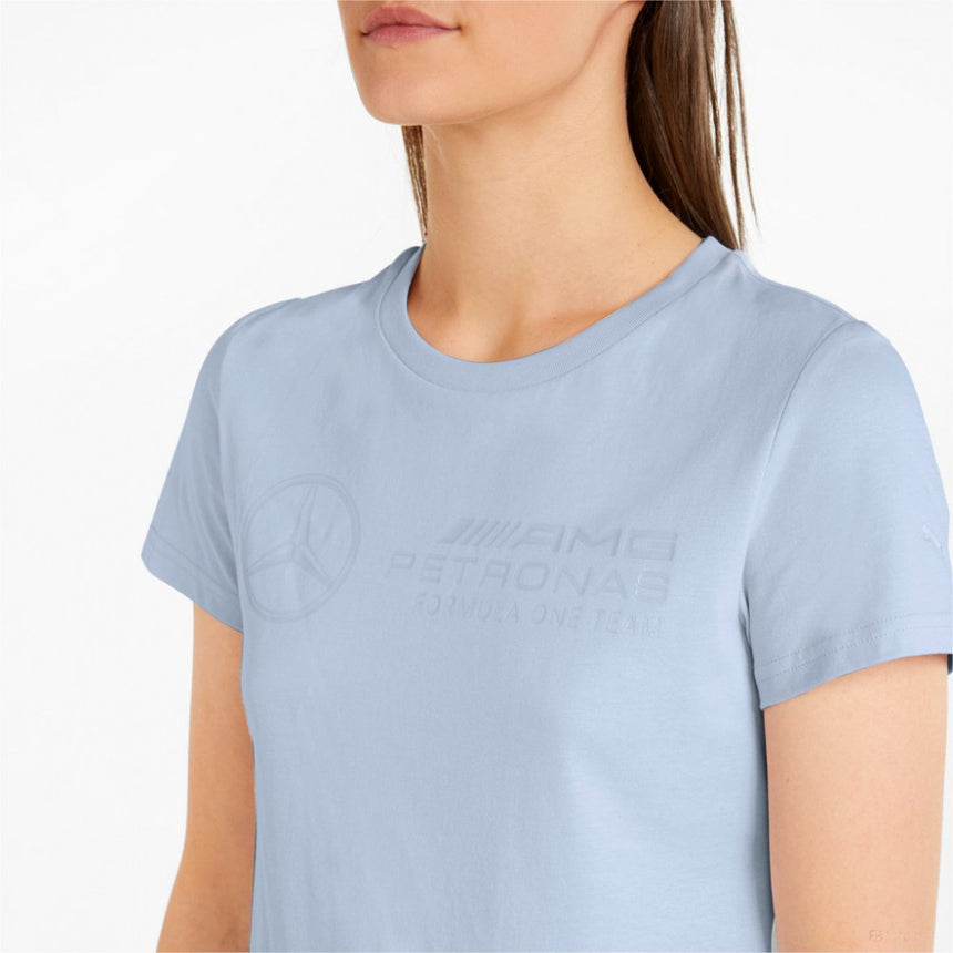 T-shirt col rond, Femmess, Mercedes, 2022, Bleu - FansBRANDS®