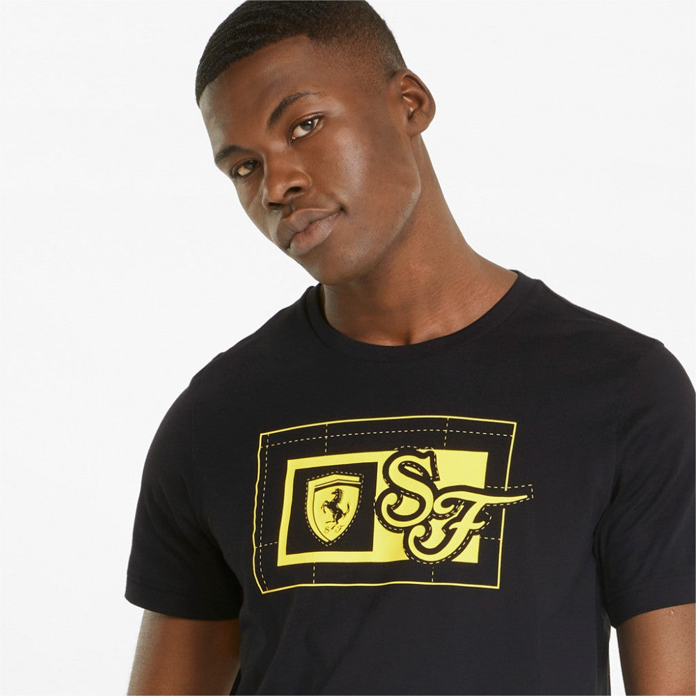 T-shirt col rond, Puma Ferrari, 2022, Noir - FansBRANDS®