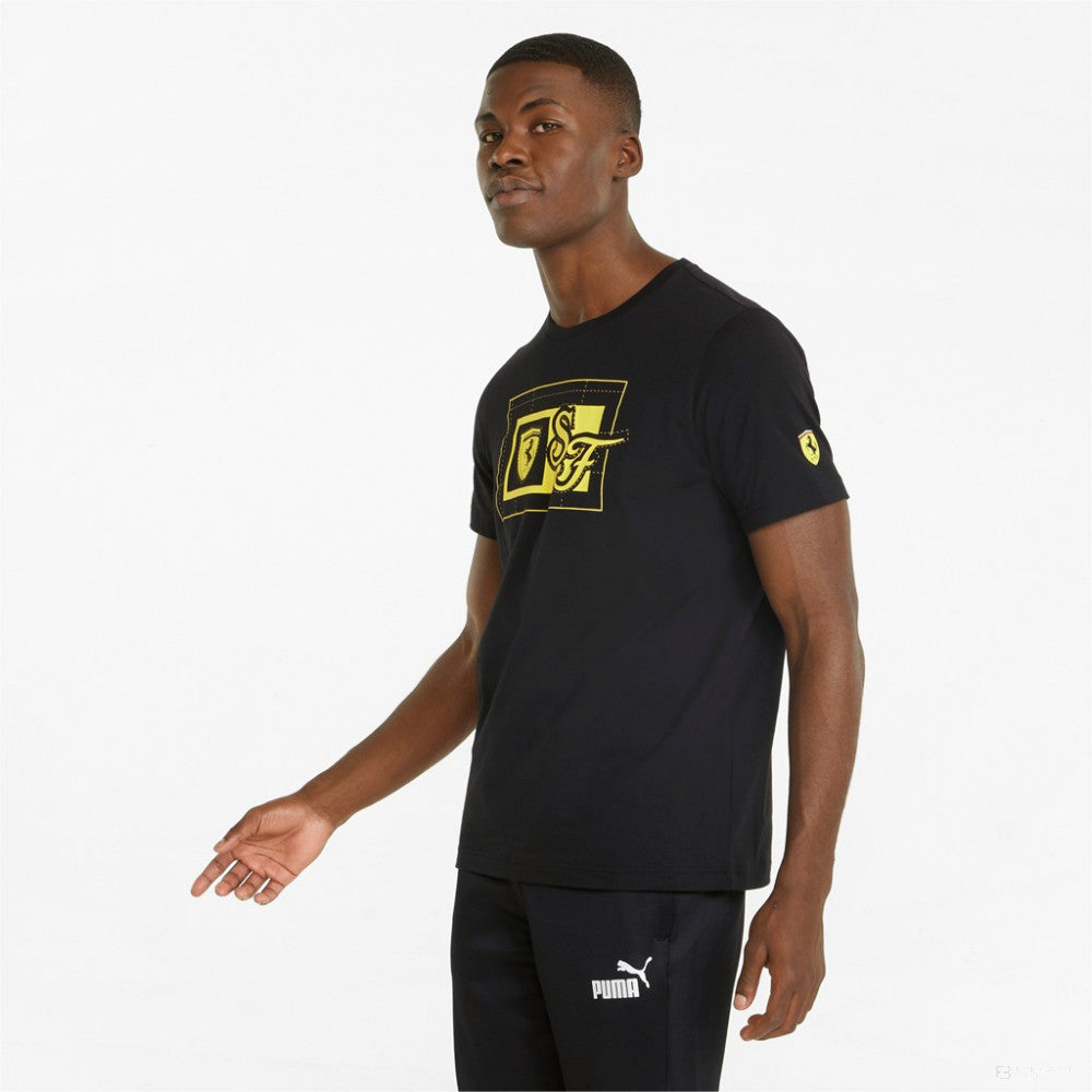 T-shirt col rond, Puma Ferrari, 2022, Noir - FansBRANDS®