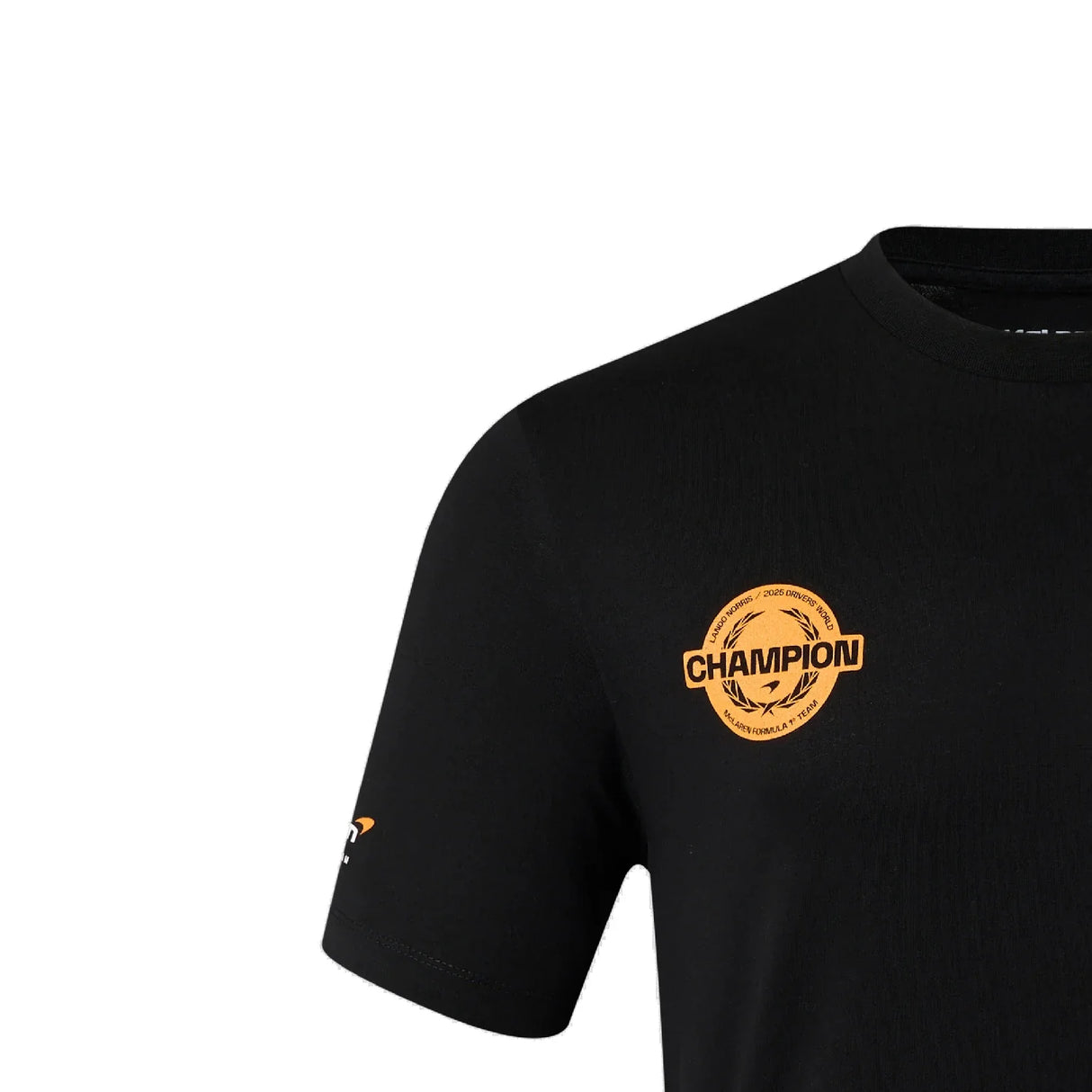 T-shirt McLaren, Lando Norris, Champion du monde 2025, Édition Spéciale, noir