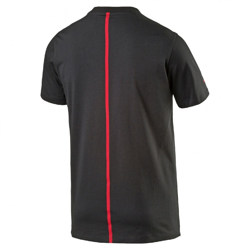 T-shirt col rond Scuderia Ferrari, noir