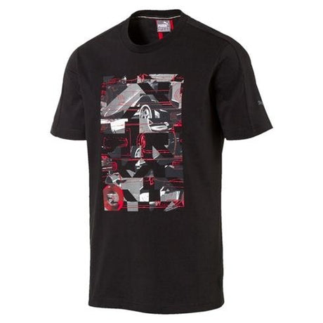 T-shirt col rond Scuderia Ferrari, noir - FansBRANDS®